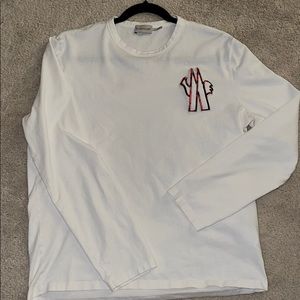 White Moncler long sleeve T